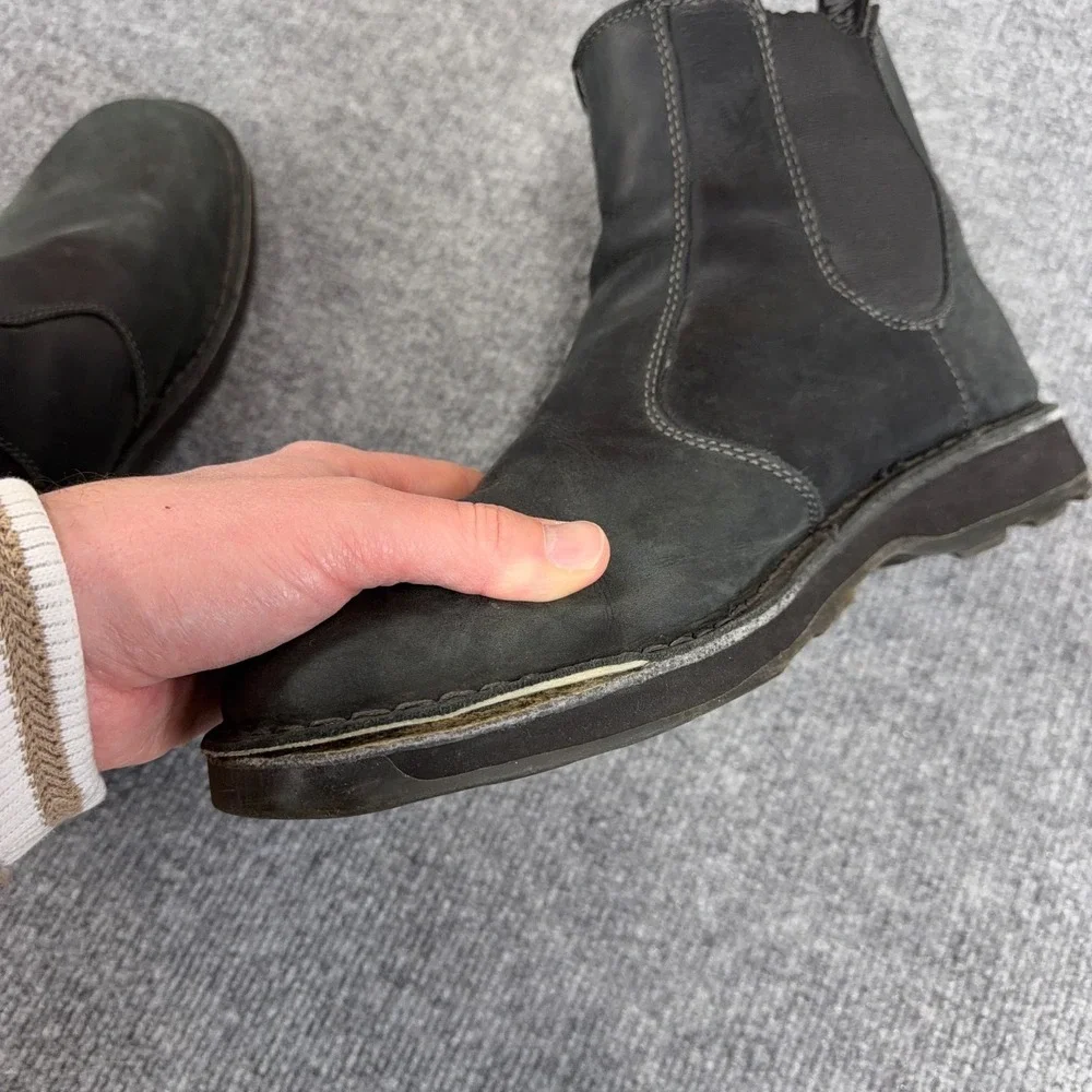 Dr Martens Boots Men 13 Black Leather Walt Chelsea Pull On Doc *READ*